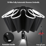 Opvouwbare paraplu met LED-zaklamp