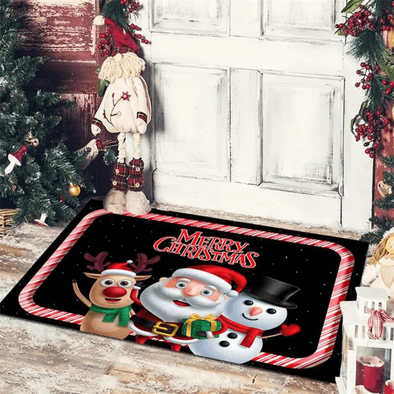 Vrolijk kerstfeest deurmat om kerst te verwelkomen 40x60cm