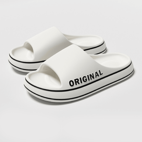Comfortabele pantoffels met dikke zool