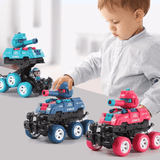 Mini-Tank Leksak – Sexhjulig, Glidande och Tyst Mini Tank för Barns Fantasilek
