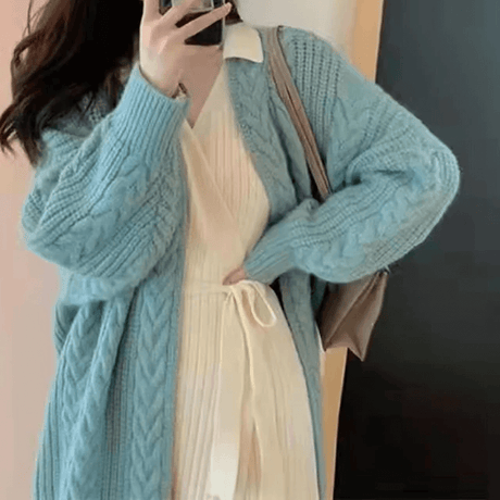 Gebreid losvallend vest