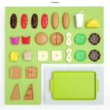 Hamburgart bord in miniatuur
