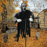 Enge spook vogelverschrikker - Halloween Decoratie voor tuin en erf, enge vogelverschrikker zwaaiend in de wind