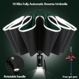 Opvouwbare paraplu met LED-zaklamp