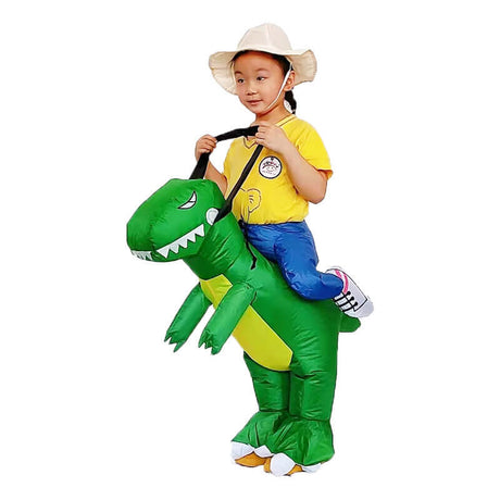 Opblaasbaar dinosauruskostuum voor kinderen en volwassenen