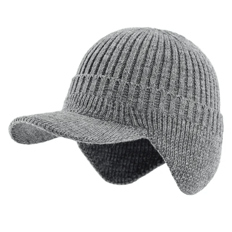 Winter gebreide muts