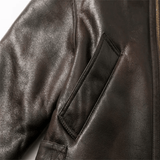 Bruin leren jack voor dames