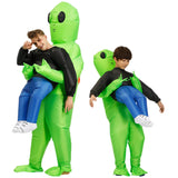 Opblaasbare alien die je meeneemt