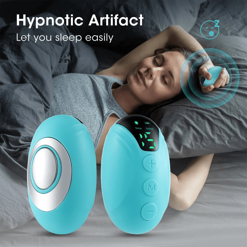 Slaaphulp met EMS-microstroom - Handheld draagbare slaaphulp voor slapeloosheid en stress - Slim ontspanningsapparaat voor een betere nachtrust