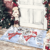 Vrolijk kerstfeest deurmat om kerst te verwelkomen 40x60cm