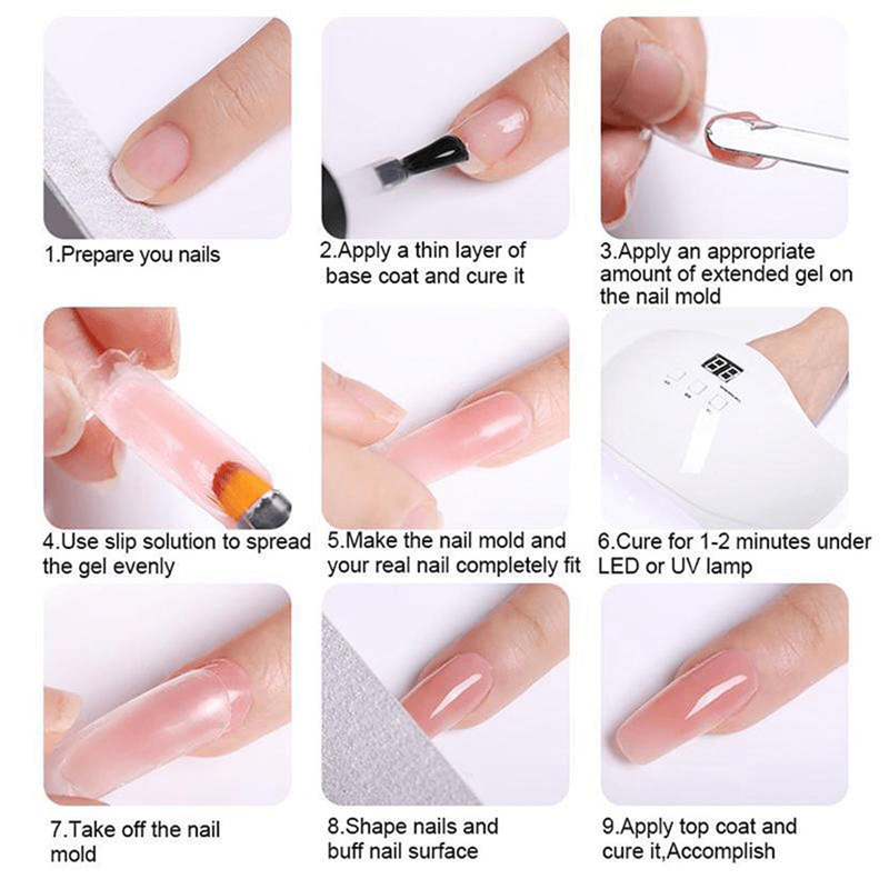 Nagelverlengingsset met UV-lamp