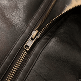 Bruin leren jack voor dames