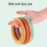 Regenboogring speelgoed gooien