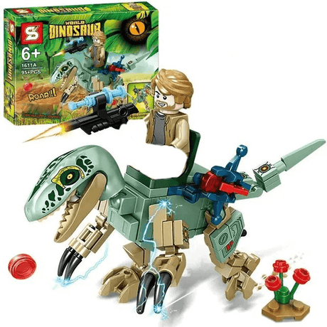 Dinosaurus Bouwpakket voor Kinderen - Realistische Dinosaurussen | ABS Plastic Educatief Speelgoed voor Creativiteit & Leren