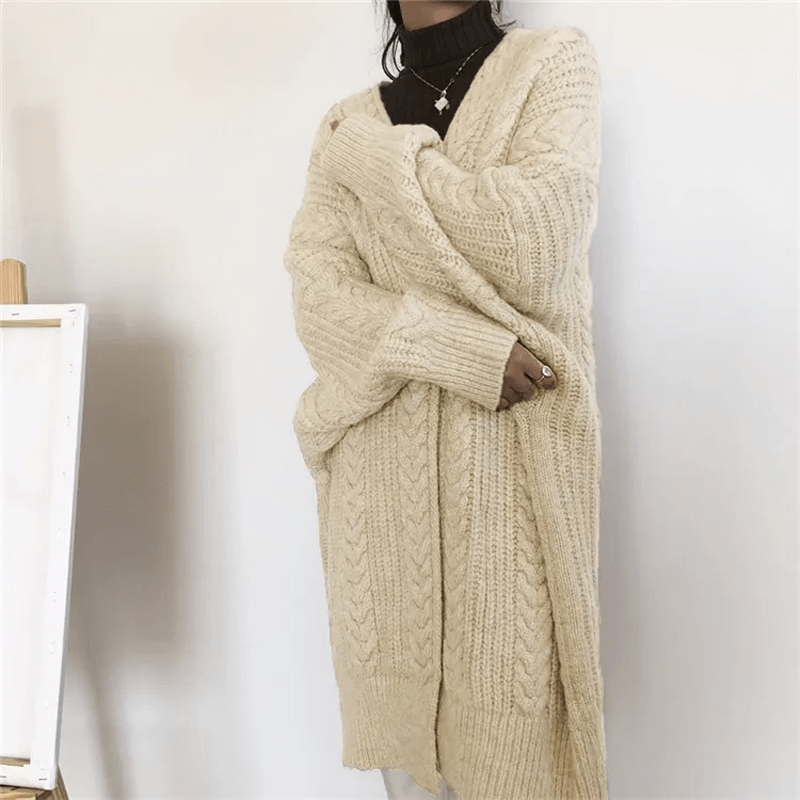 Gebreid losvallend vest