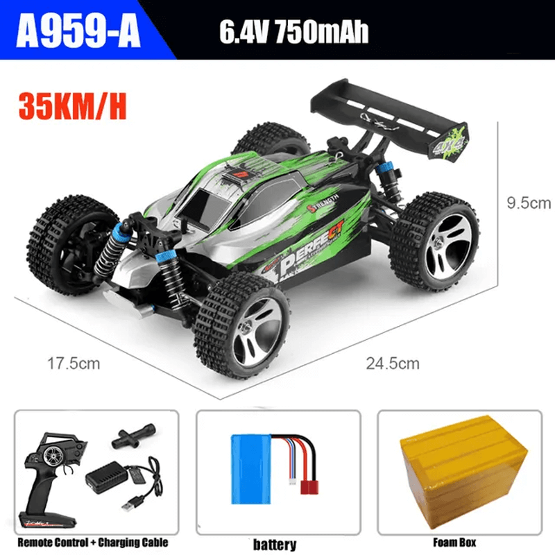 Off-Road auto met afstandsbediening 35-70 km/u