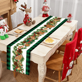 Stoffen kersttafelkleed voor eettafel 180x35cm - versier de eettafel in kerstsfeer