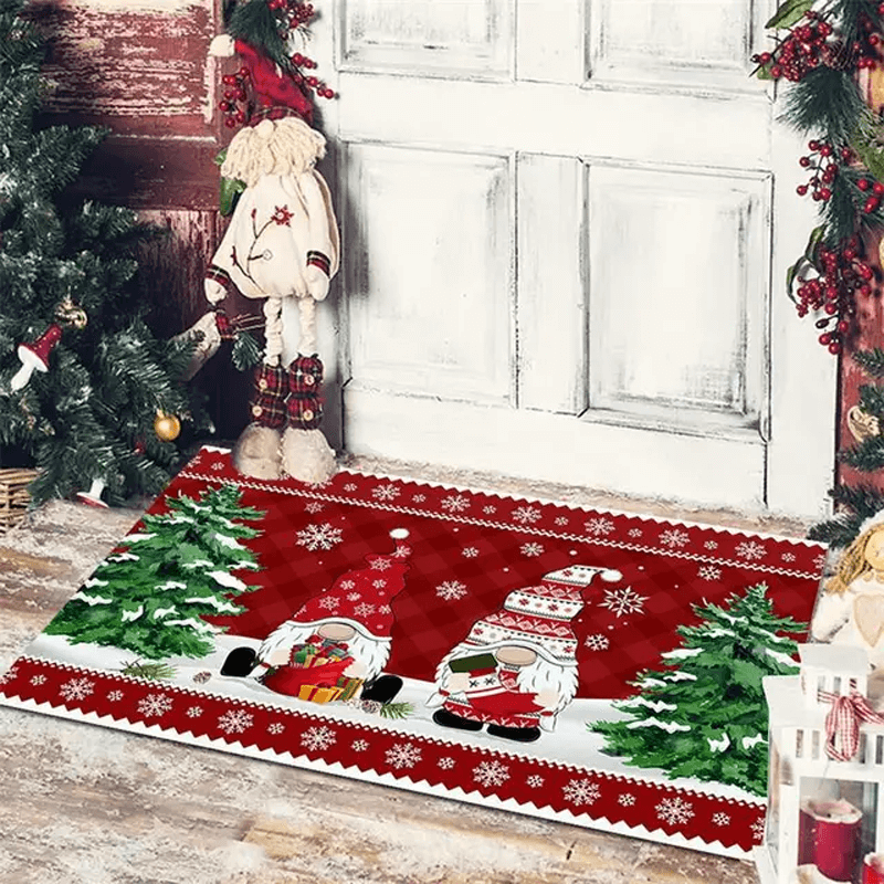 Vrolijk kerstfeest deurmat om kerst te verwelkomen 40x60cm