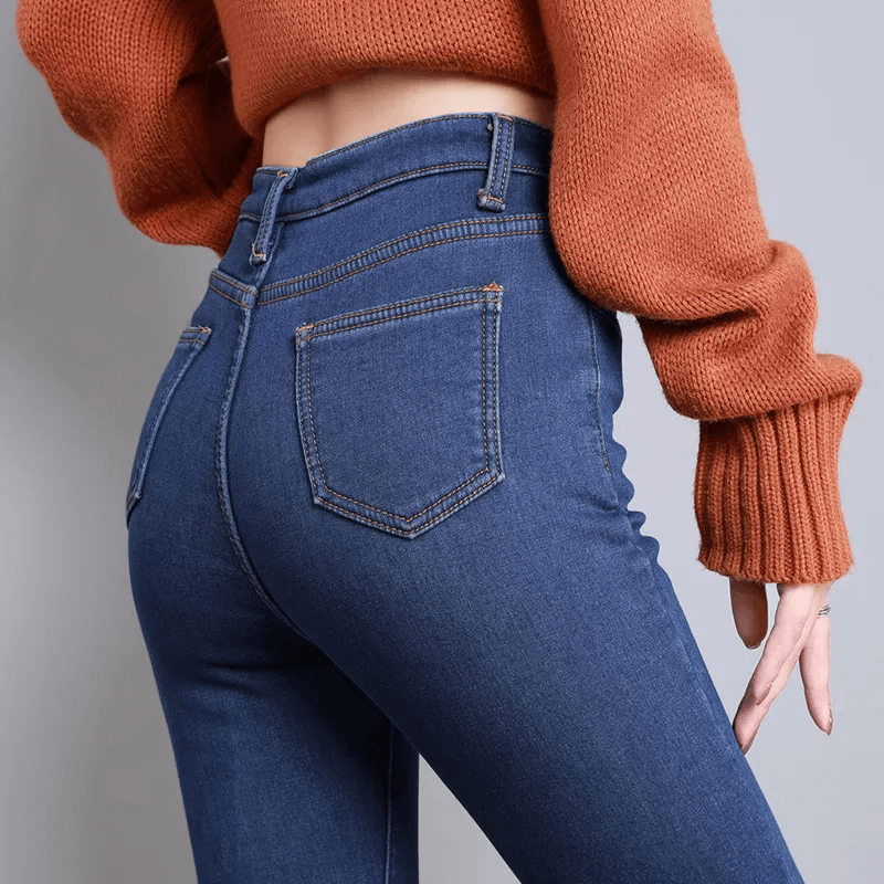 Smalle warme jeans