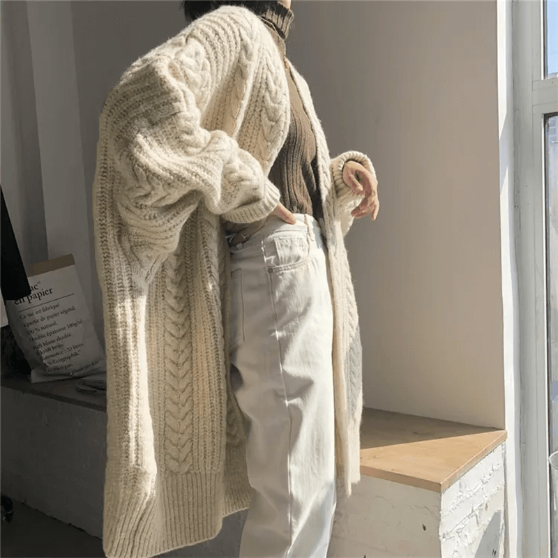 Gebreid losvallend vest