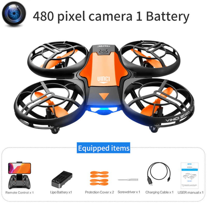 Mini RC Drone - 480P Camera WiFi FPV, Hoogte Vasthouden en Opvouwbaar Ontwerp