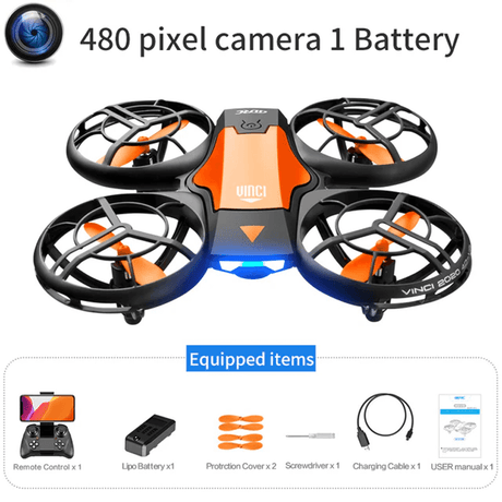Mini RC Drone - 480P Camera WiFi FPV, Hoogte Vasthouden en Opvouwbaar Ontwerp