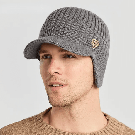 Winter gebreide muts