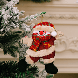 Kerstboomdecoraties Hangende kerstpoppen - Kerstman, Sneeuwpop, Eland, Beer