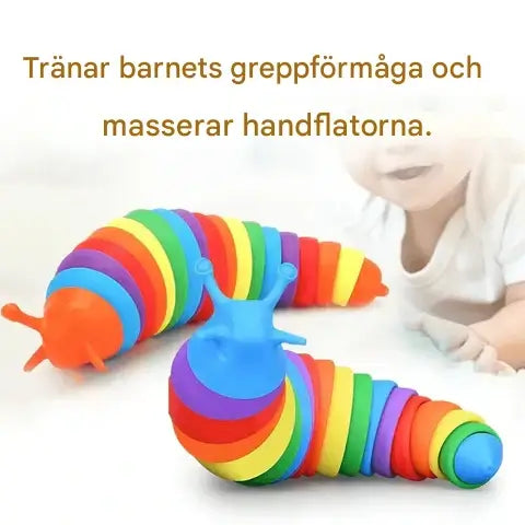 3D kleurrijke slak knuffel