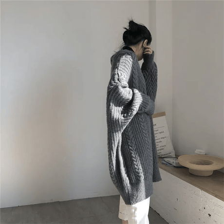 Gebreid losvallend vest