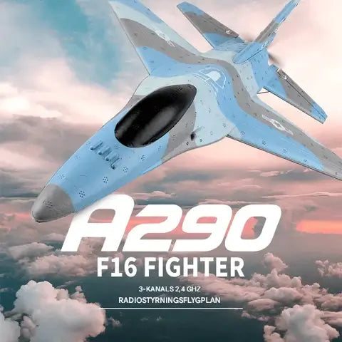 Op afstand bestuurbaar RC F16 schuimstraalvliegtuig - 2.4G, realistische propeller, zweeffunctie & groot bereik