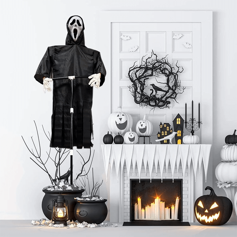 Enge spook vogelverschrikker - Halloween Decoratie voor tuin en erf, enge vogelverschrikker zwaaiend in de wind