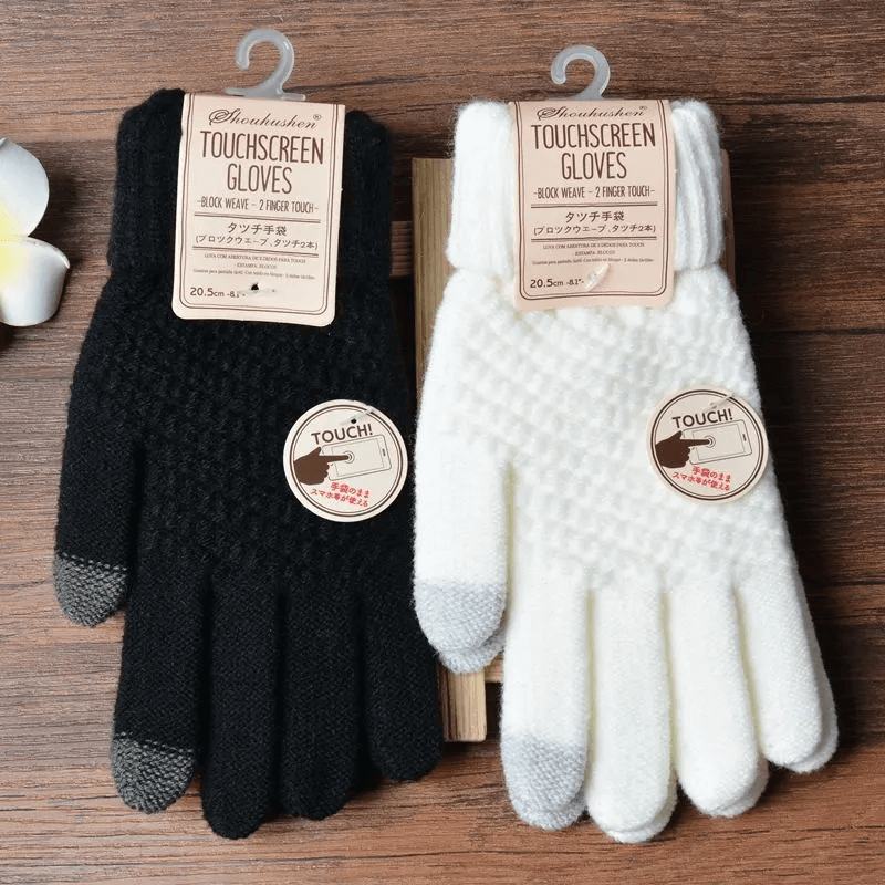 Gebreide winterhandschoenen