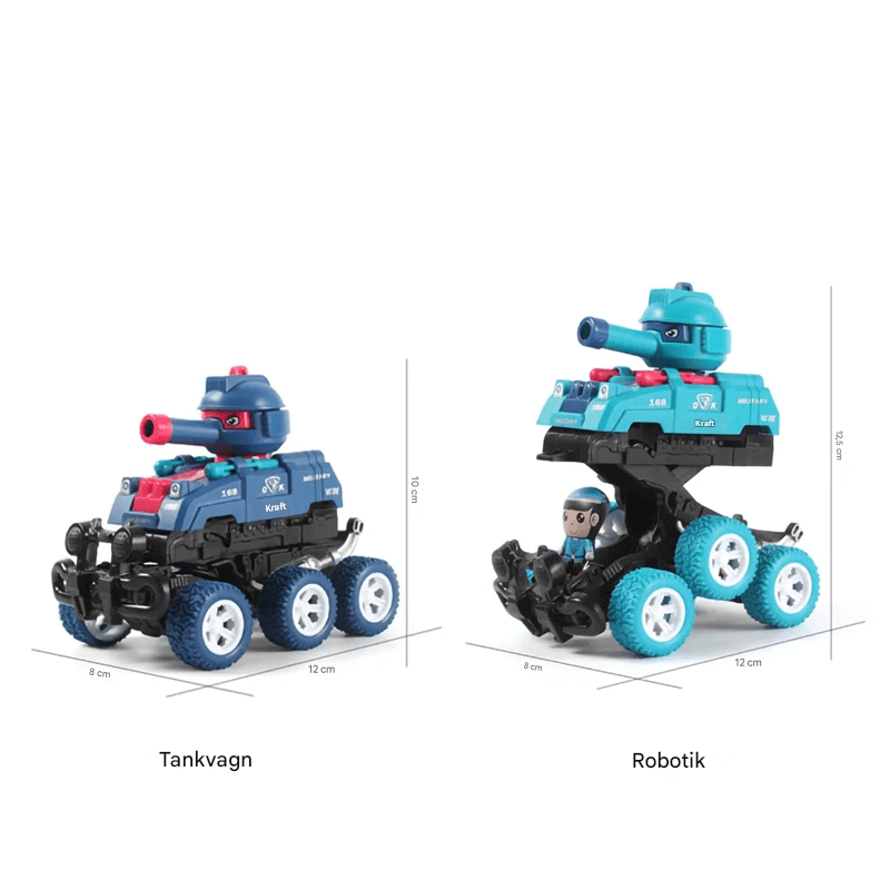 Mini-Tank Leksak – Sexhjulig, Glidande och Tyst Mini Tank för Barns Fantasilek