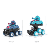 Mini-Tank Leksak – Sexhjulig, Glidande och Tyst Mini Tank för Barns Fantasilek