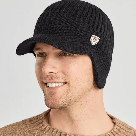 Winter gebreide muts