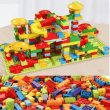 Marble Run Bouwstenen - Creatief Labyrint met Glijbaan en Balspoor voor Kinderen - Educatief Spelen voor Probleem Oplossen en Verbeelding
