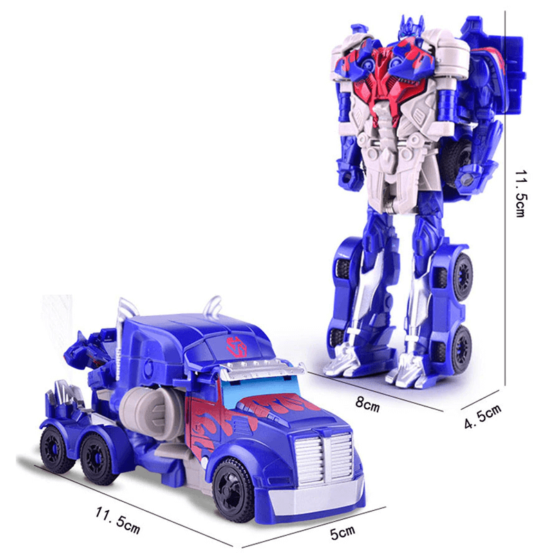 Dynamische transformerende robotauto - Optimus-speelgoed, 1-staps transformatie, robot & dinosaurus actiefiguur voor jongens