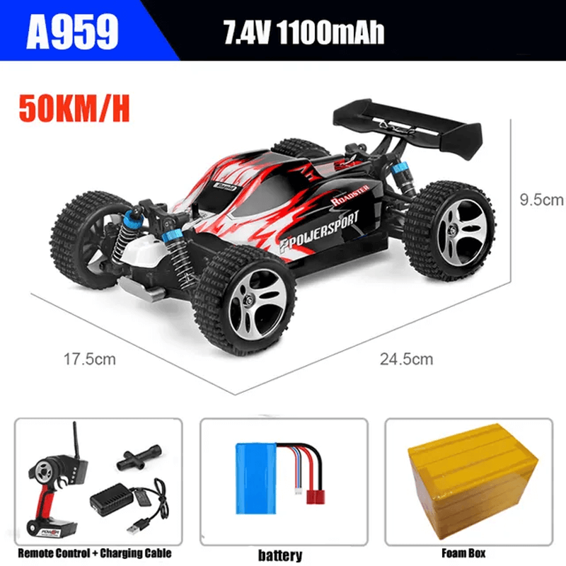 Off-Road auto met afstandsbediening 35-70 km/u