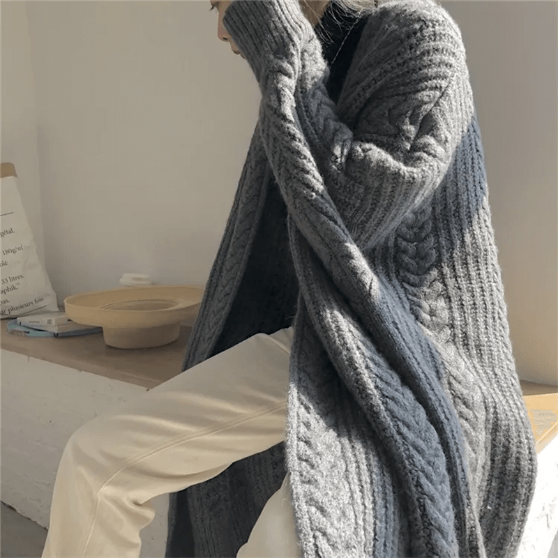 Gebreid losvallend vest
