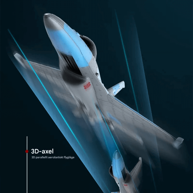 Op afstand bestuurbaar RC F16 schuimstraalvliegtuig - 2.4G, realistische propeller, zweeffunctie & groot bereik