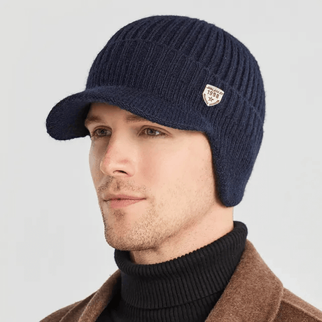Winter gebreide muts