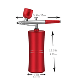 Draadloze airbrush met dubbelwerkend spuitpistool