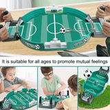 Tafelvoetbalspel voor kinderen & volwassenen - Minivoetbalspel in hout & ABS | Interactief 2-in-1 bordspel voor 2-4 spelers