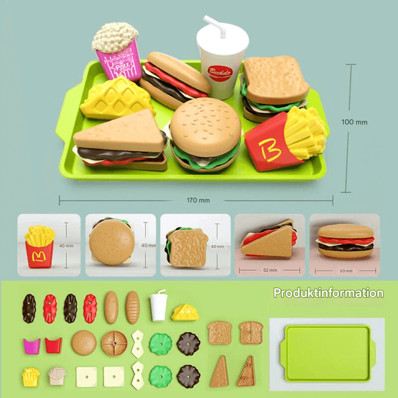 Hamburgart bord in miniatuur