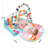 Baby Speelkleed met Muziek & Speelgoed | 3-in-1 Activiteitengym voor Pasgeborenen & Baby's - Zacht, Draagbaar & Ontwikkelingsgericht Spelen van 0-18 Maanden