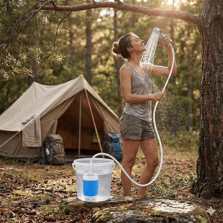 CampFlow - Draagbare douche met waterpomp