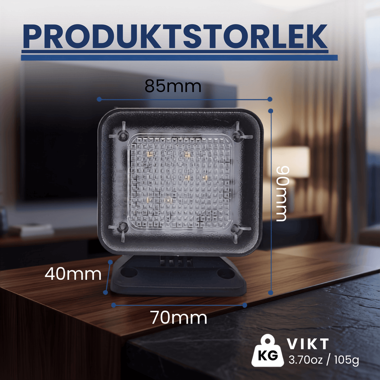 GlowGuard – LED TV-Simulator med Timer och Skymningssensor – Inbrottsskydd för Hem, Lägenhet och Studentrum
