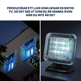 GlowGuard – LED TV-Simulator med Timer och Skymningssensor – Inbrottsskydd för Hem, Lägenhet och Studentrum