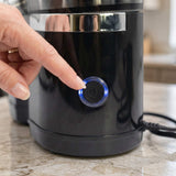 JuiceDuo – Elektrisk Apelsinpress med Dubbla Huvuden – Citruspress för Apelsin, Citron och Grapefrukt med 2 Hastigheter